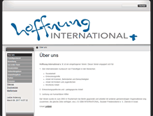 Tablet Screenshot of hoffnung-international.de